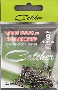 Вертлюжок с карабином Catcher Barrel Swivel w Iterlock Snap # 9