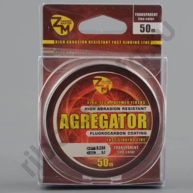 Леска Zander Master Agregator 50м прозрачная 0,286