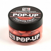 Бойлы GBS Baits Pop-up плавающие 12мм 55гр (банка) Passion Fruit Маракуйя