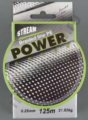 Шнур плетёный Stream Power Green 125m 0.30