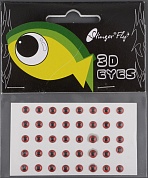 Глаза 3D Eyes 3mm 48 pcs Red