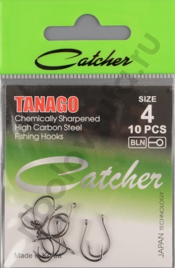 Одинарные крючки Catcher Tanago № 4