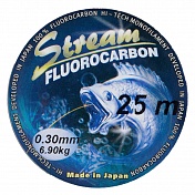 Леска Stream Fluorocarbon 25м,  0.12мм