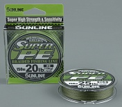 Шнур плетёный Sunline Super PE, 150 м, Dark Green, #0.6, 0.128 мм, 6Lb, 3 кг