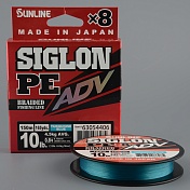 Шнур плетёный Sunline Siglon PEx8 Adv 150m Turquoise Blue #0.8/ 10LB