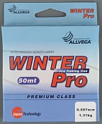 Леска ALLVEGA поводковая Winter Pro 50м  0,17мм  4,65кг прозрачная