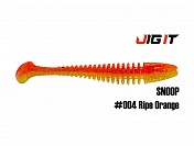 Силиконовая приманка Jig It Snoop 4in, 10см 6гр цв. 004 чеснок (6шт/уп)