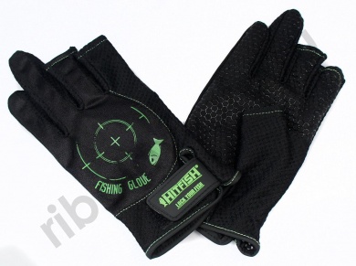 Перчатки спиннингиста Hitfish Glove-02 р: XL цв. Зеленый