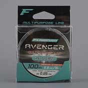 Леска Flagman Avenger Silver Line 100м, 0.25мм, 6.8кг