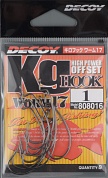 Офсетные крючки Decoy Kg Worm17  №1 (9шт/уп)