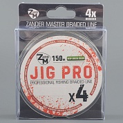 Шнур плетёный Zander Master Jig Pro x4 зеленый, 150м, 0.16мм