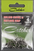 Вертлюжок с карабином Catcher Rolling Swivel w Fastlock Snap # 4