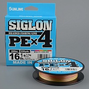 Шнур плетёный Sunline Siglon PEx4 150m Multicolor #1.0/ 16lb