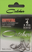 Одинарные крючки Catcher Crystal № 4