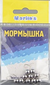 Мормышка литая Marlins Шар 6мм (1.22гр) кр. Crown никель 7000-400