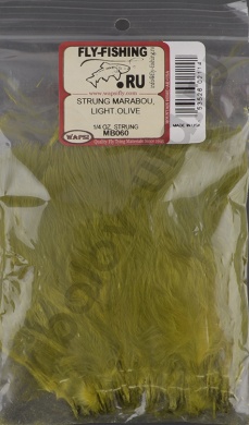 Перья марабу Wapsi Strung Marabou Quills LIGHT OLIVE WP  MB060