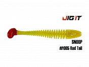 Силиконовая приманка Jig It Snoop 4in, 10см 6гр цв. 005 чеснок (6шт/уп)