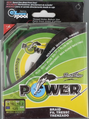 Шнур плетёный Power Pro 135м Moss Green 0,08