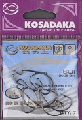 Офсетные крючки Kosadaka Soi BN №1 T-0.74 mm L-30 mm