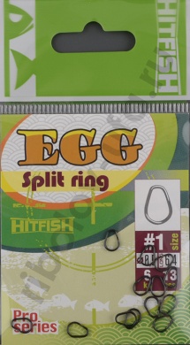 Заводное кольцо Hitfish Egg Split Ring # 1, 6кг