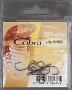 Одинарные крючки Cobra STRUGER сер.101 разм.006