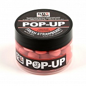 Бойлы GBS Baits Pop-up плавающие 12мм 55гр (банка) Fresh Strawberry Свежая клубника