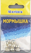 Мормышка литая Marlins Шар 7мм (1.93гр) кр. Crown серебро 7000-502