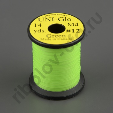 Плоский люрекс Uni Glo 14 y. Green #12