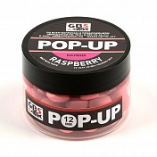 Бойлы GBS Baits Pop-up плавающие 12мм 55гр (банка) Raspberry Малина