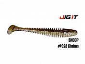 Силиконовая приманка Jig It Snoop 4in, 10см 6гр цв. 023 кальмар (6шт/уп)