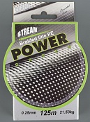 Шнур плетёный Stream Power Green 125m 0.30