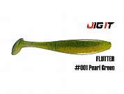 Силиконовая приманка Jig It Flutter 4,4in, 11см 7,8гр цв. 001 кальмар (5шт/уп)