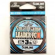 Леска флюорокарбон Sunline Small Game Leader FCII 30m Clear, 0.148мм 1.5kg/3lb