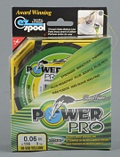 Шнур плетёный Power Pro 135 м Hi-Vis Yellow 0,08мм