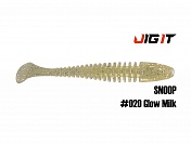 Силиконовая приманка Jig It Snoop 4in, 10см 6гр цв. 020 чеснок (6шт/уп)