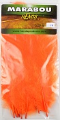 Перья марабу Hends Marabou Hot Orange Fl. (10шт/уп)