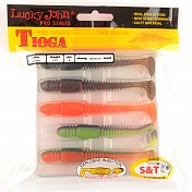 Силиконовая приманка Lucky John Pro Series Tioga 3.9in 9.9см /MIX2