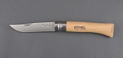 Нож Opinel 10 со штопором, нерж.сталь, бук