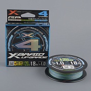 Шнур плетёный Ygk X-Braid Upgrade X4 3color 120m 18Lb #1.0