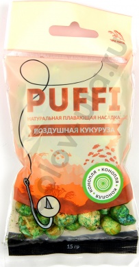 Кукуруза Три Кита воздушная Puffi Конопля 15гр 