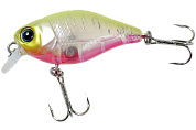 Воблер Jackall Chubby 38 дл. 3.8 см, гл. 0.6-1.0 м, 4 гр., floating, цв. clear chartreuse tiger