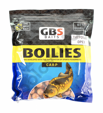 Бойлы GBS Baits тонущие насадочные 20мм 1кг Tiger nut