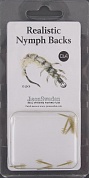 Реалистичные ножки нимф J:Son Realistic Nymph Backs RBN CL4 Olive Brown (12 шт) for Caddis Larva