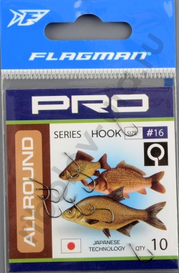 Одинарные крючки Flagman Pro Allround №16 (10шт/уп)