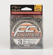 Леска флюорокарбон Sunline FC Sniper Clear 150 м, 0,300 мм, 6.5 кг