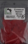 Полоски меха кролика HARELINE Crosscut Rabbit Strips RED