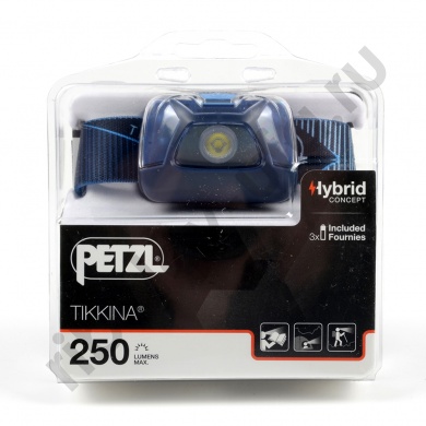 Фонарь налобный Petzl Tikkina синий 2019 