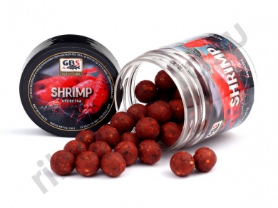Бойлы GBS насадочные 15мм 132гр (банка) Shrimp Креветка