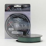 Шнур плетёный Mikado X - PLODE GREEN 0,08 (150м) - 7,25кг