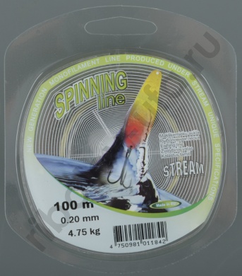 Леска Stream Spinning Line 100м, 0.30мм 